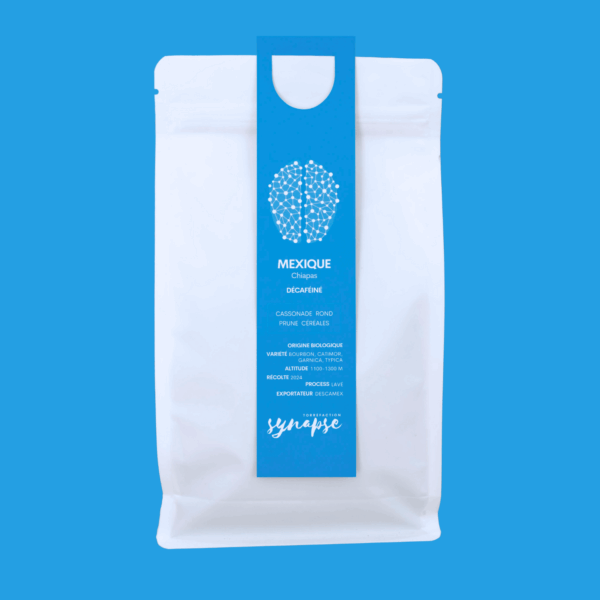 Le sachet de notre café décaféiné