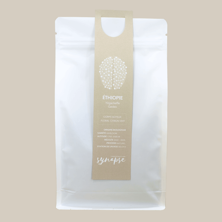 Le sachet de notre café d'éthiopie